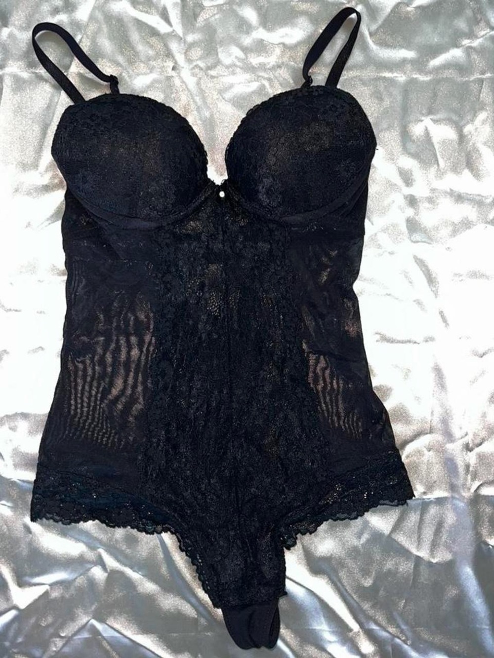 H&M Black Lace Bodysuit Shapewear